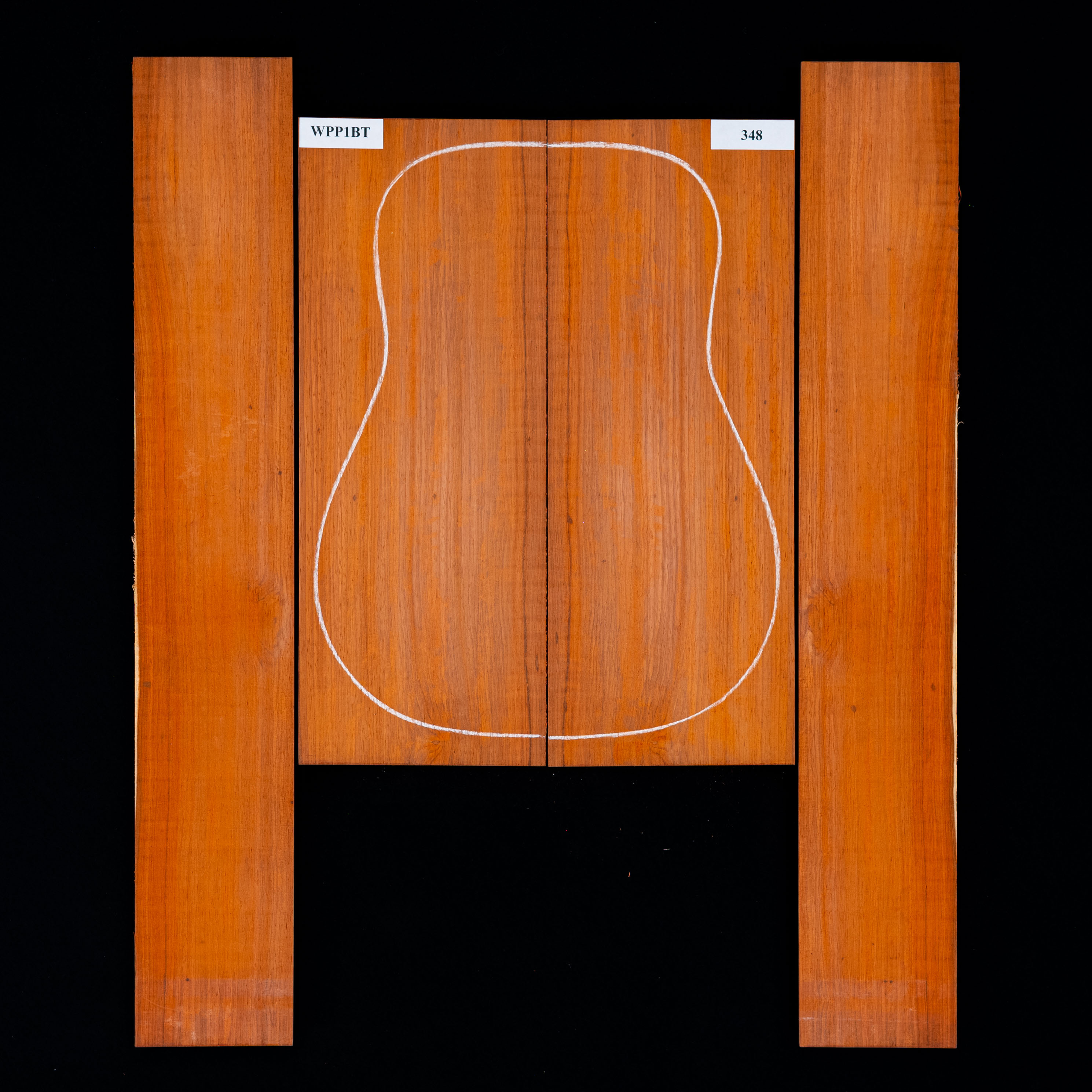 Ensemble dos et côté Padauk - 348 Ensemble dos et côté Padauk - 348