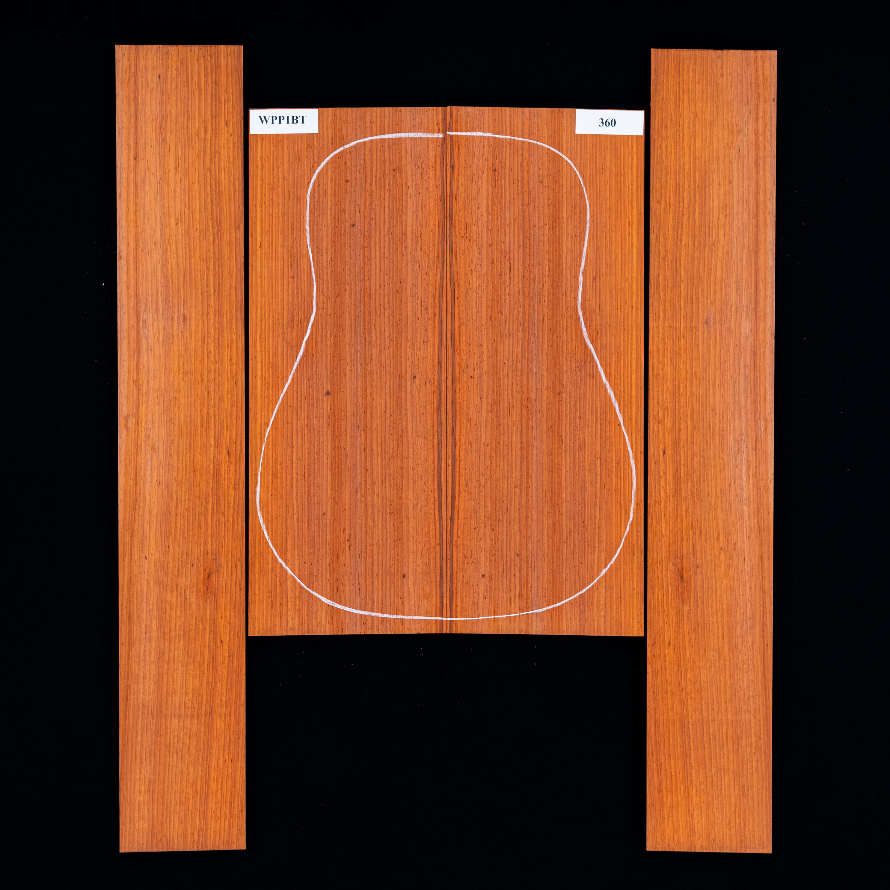 Ensemble dos et côté Padauk - 360 Ensemble dos et côté Padauk - 360