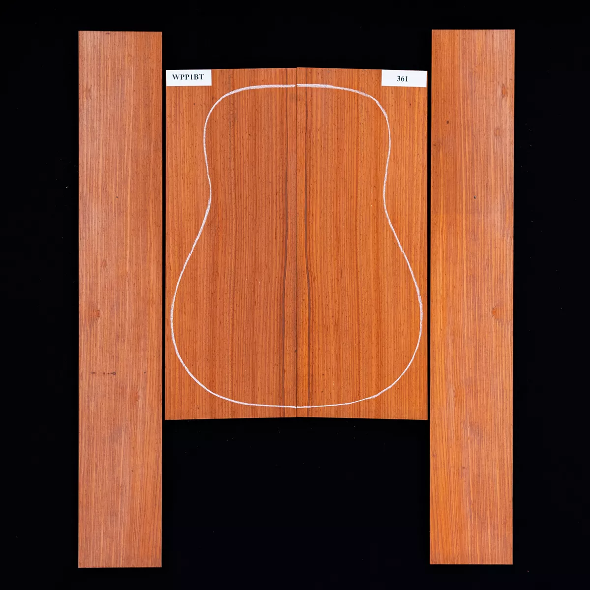 Ensemble dos et côté Padauk - 3,1 Ensemble dos et côté Padauk - 3,1