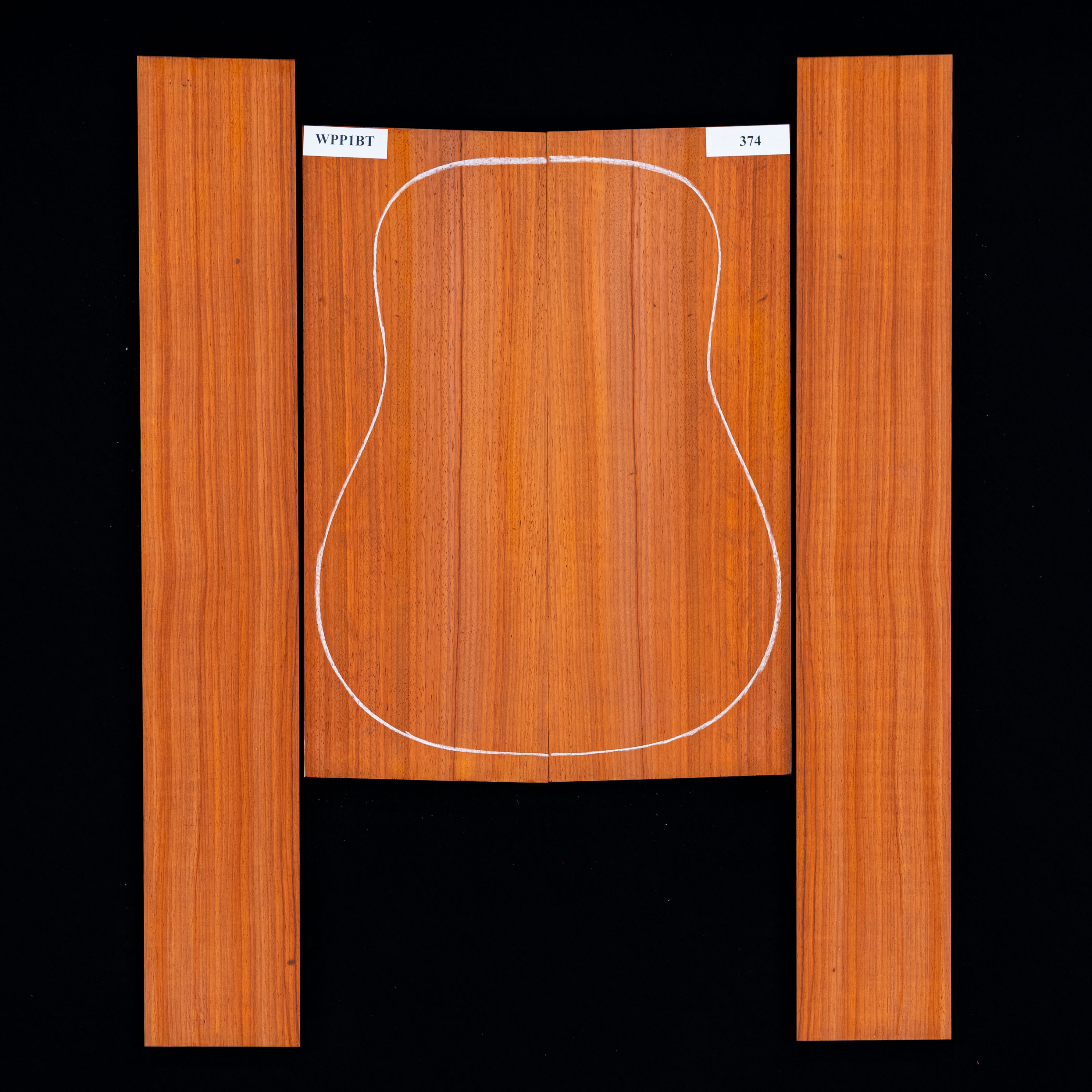 Ensemble dos et côté Padauk - 374 Ensemble dos et côté Padauk - 374
