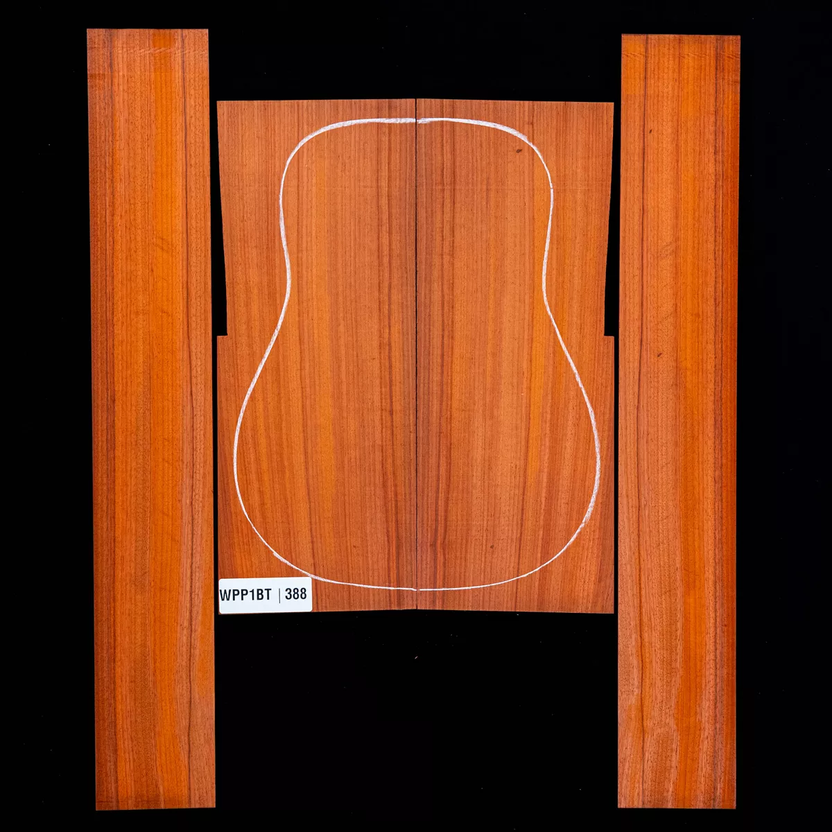 Ensemble dos et côté Padauk - 3,8 Ensemble dos et côté Padauk - 3,8