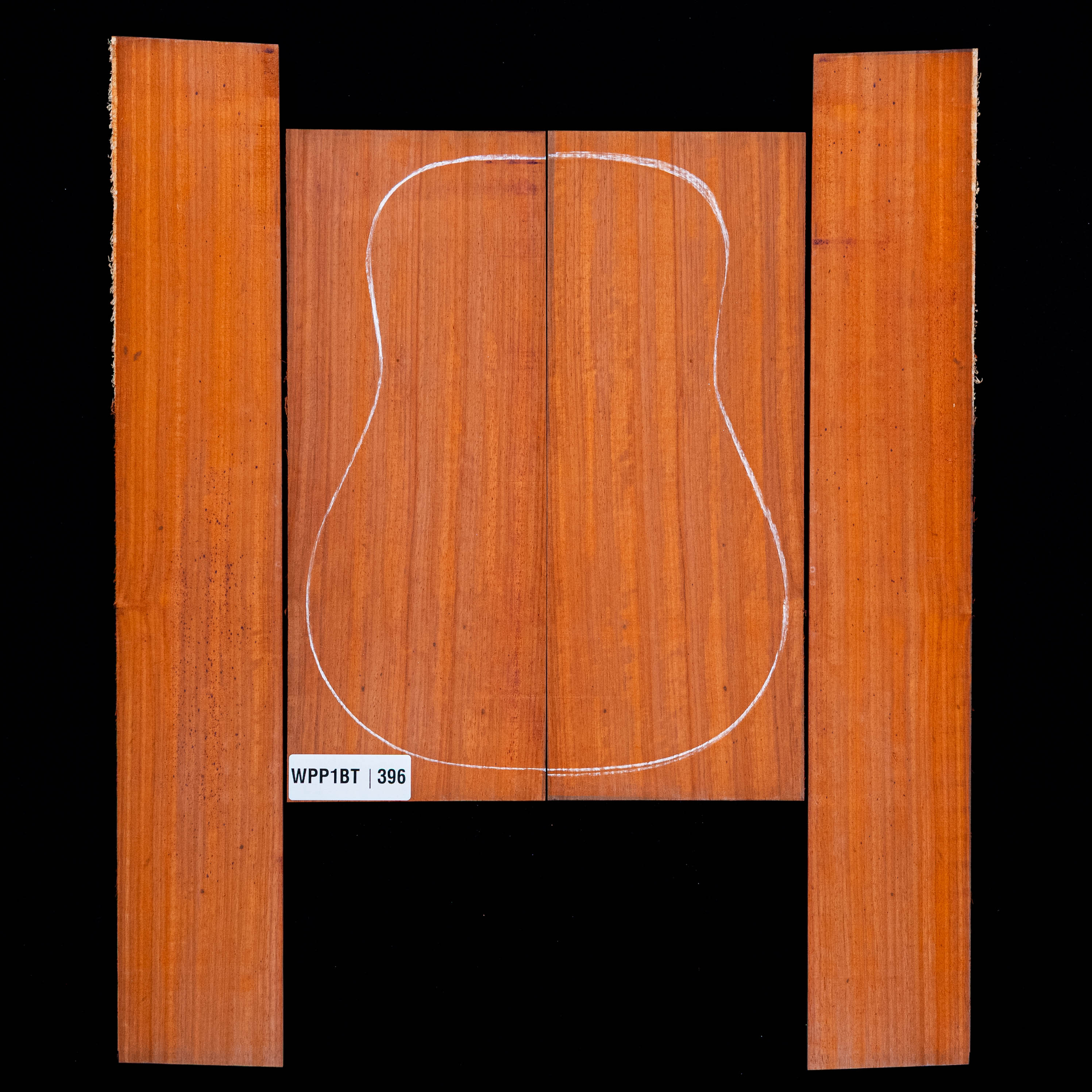 Ensemble dos et côté Padauk - 396