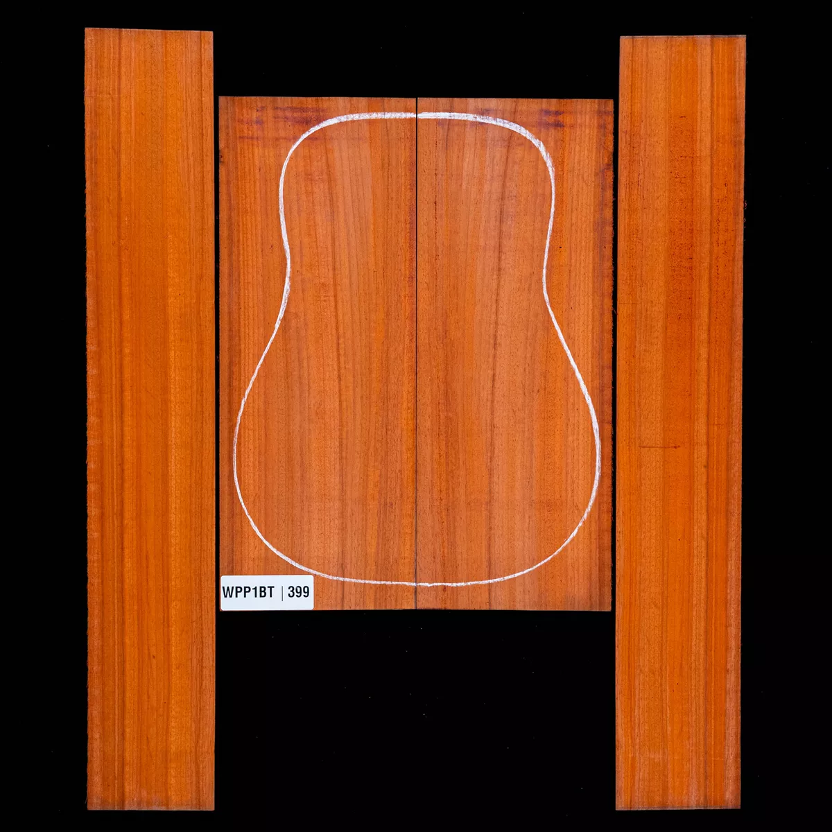 Ensemble dos et côté Padauk - 3,9 Ensemble dos et côté Padauk - 3,9