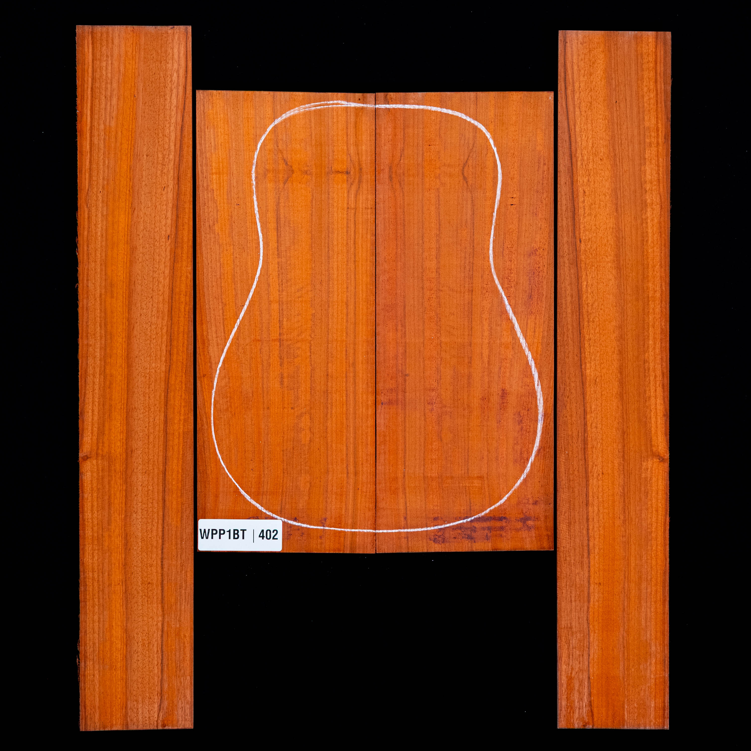 Dos Padauk + paire d’éclisses - 402 Dos Padauk + paire d’éclisses - 402