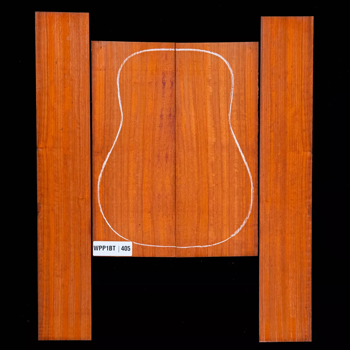 Ensemble dos et côté Padauk - 4,5 Ensemble dos et côté Padauk - 4,5