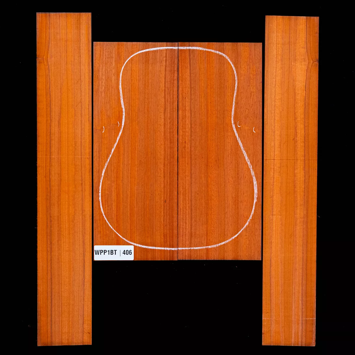 Ensemble dos et côté Padauk - 4,6 Ensemble dos et côté Padauk - 4,6