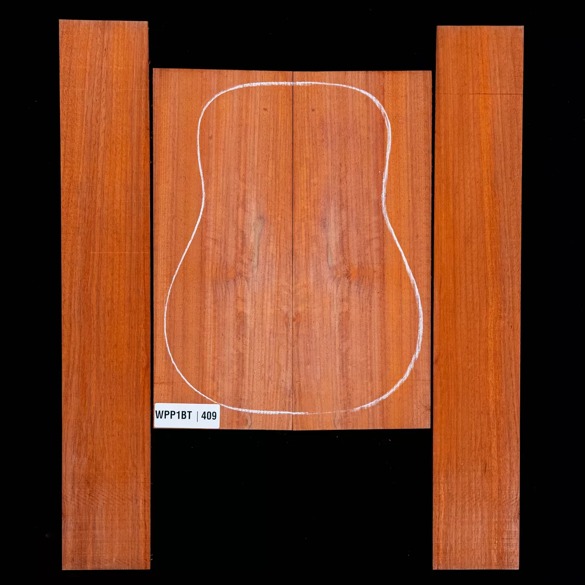 Ensemble dos et côté Padauk - 4,9 Ensemble dos et côté Padauk - 4,9