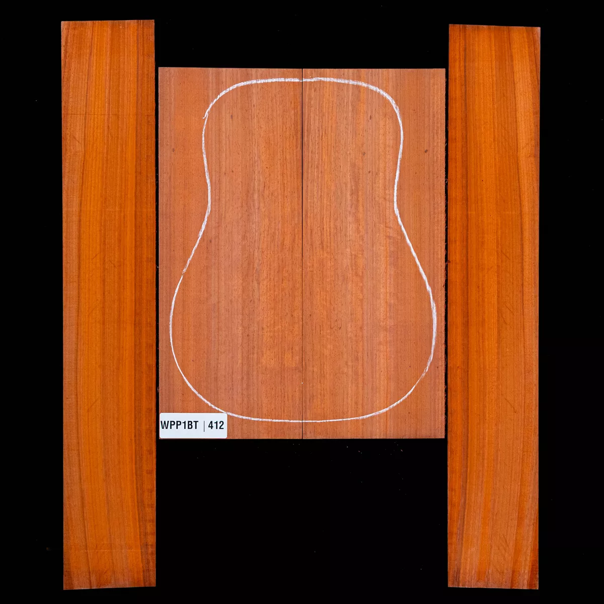 Ensemble dos et côté Padauk - 4,2 Ensemble dos et côté Padauk - 4,2