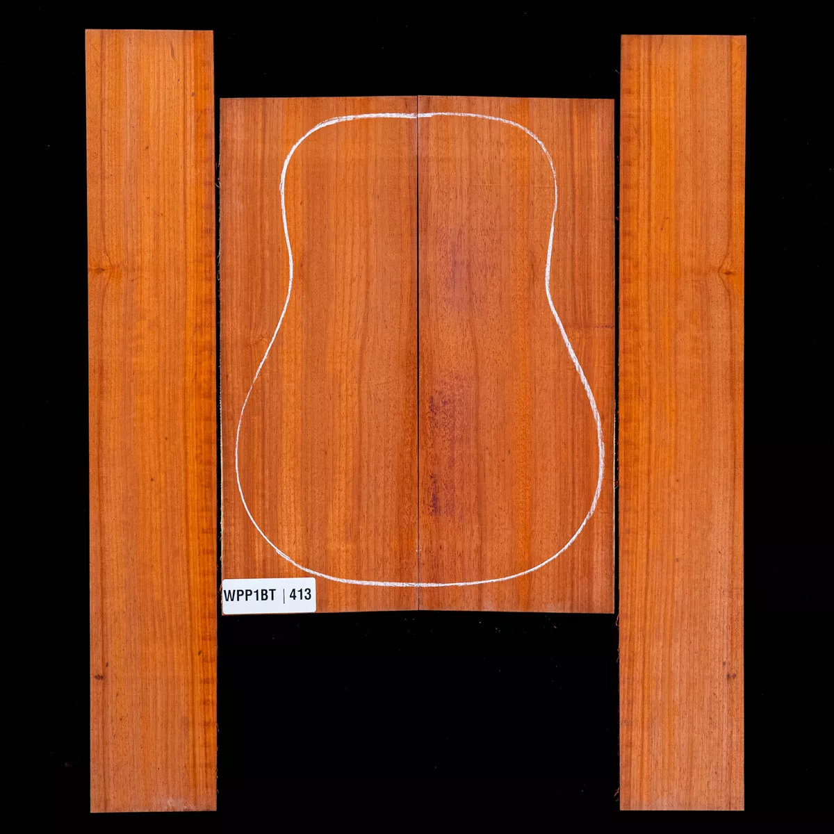 Ensemble dos et côté Padauk - 4,3 Ensemble dos et côté Padauk - 4,3