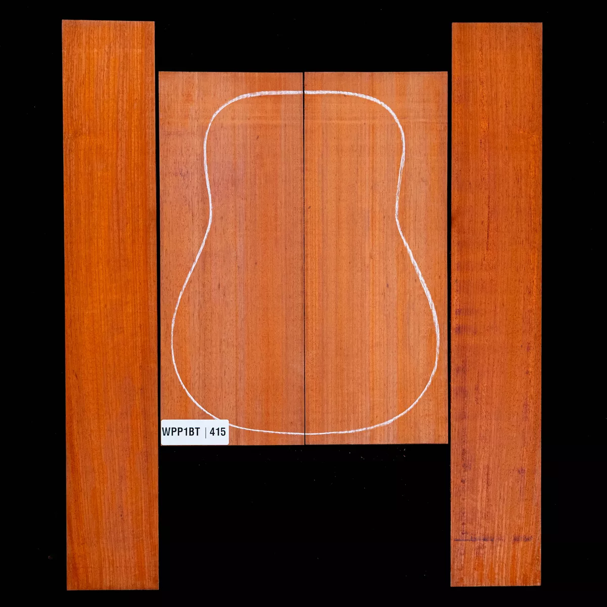 Ensemble dos et côté Padauk - 4,5 Ensemble dos et côté Padauk - 4,5