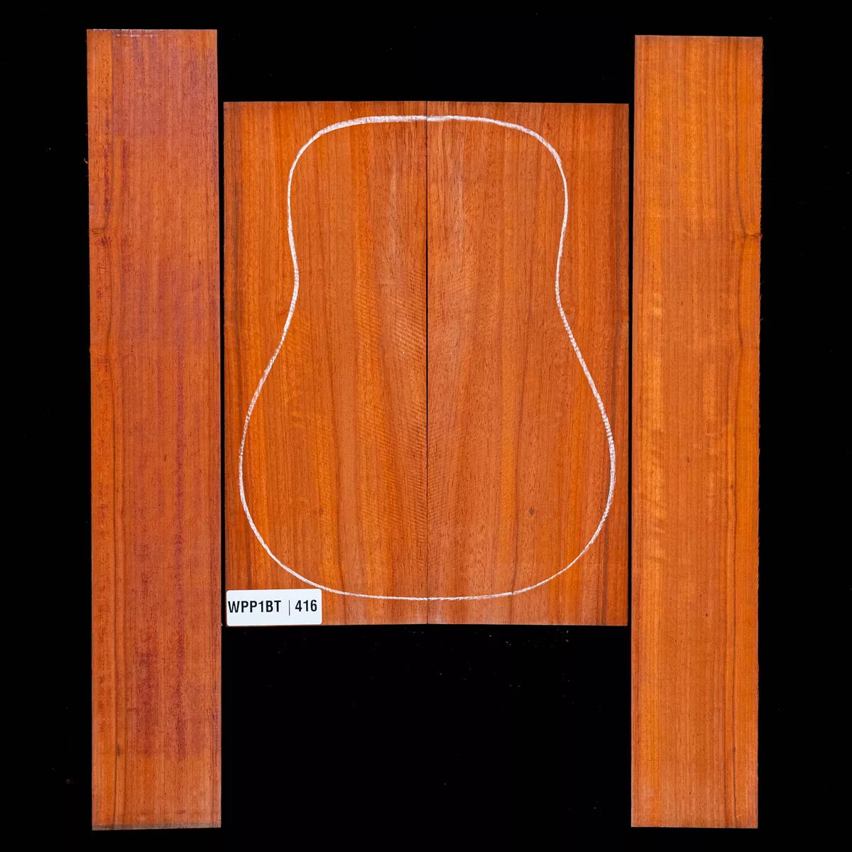 Ensemble dos et côté Padauk - 4,6 Ensemble dos et côté Padauk - 4,6
