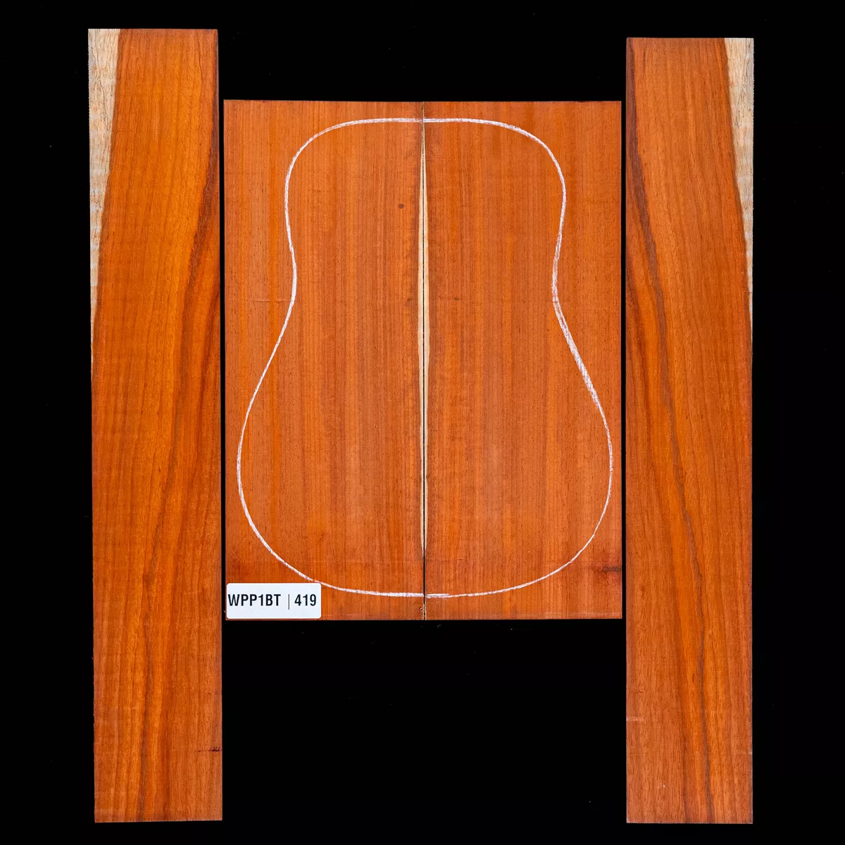 Ensemble dos et côté Padauk - 4,9 Ensemble dos et côté Padauk - 4,9