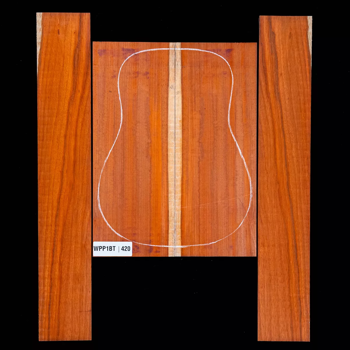 Ensemble dos et côté Padauk - 4,0 Ensemble dos et côté Padauk - 4,0