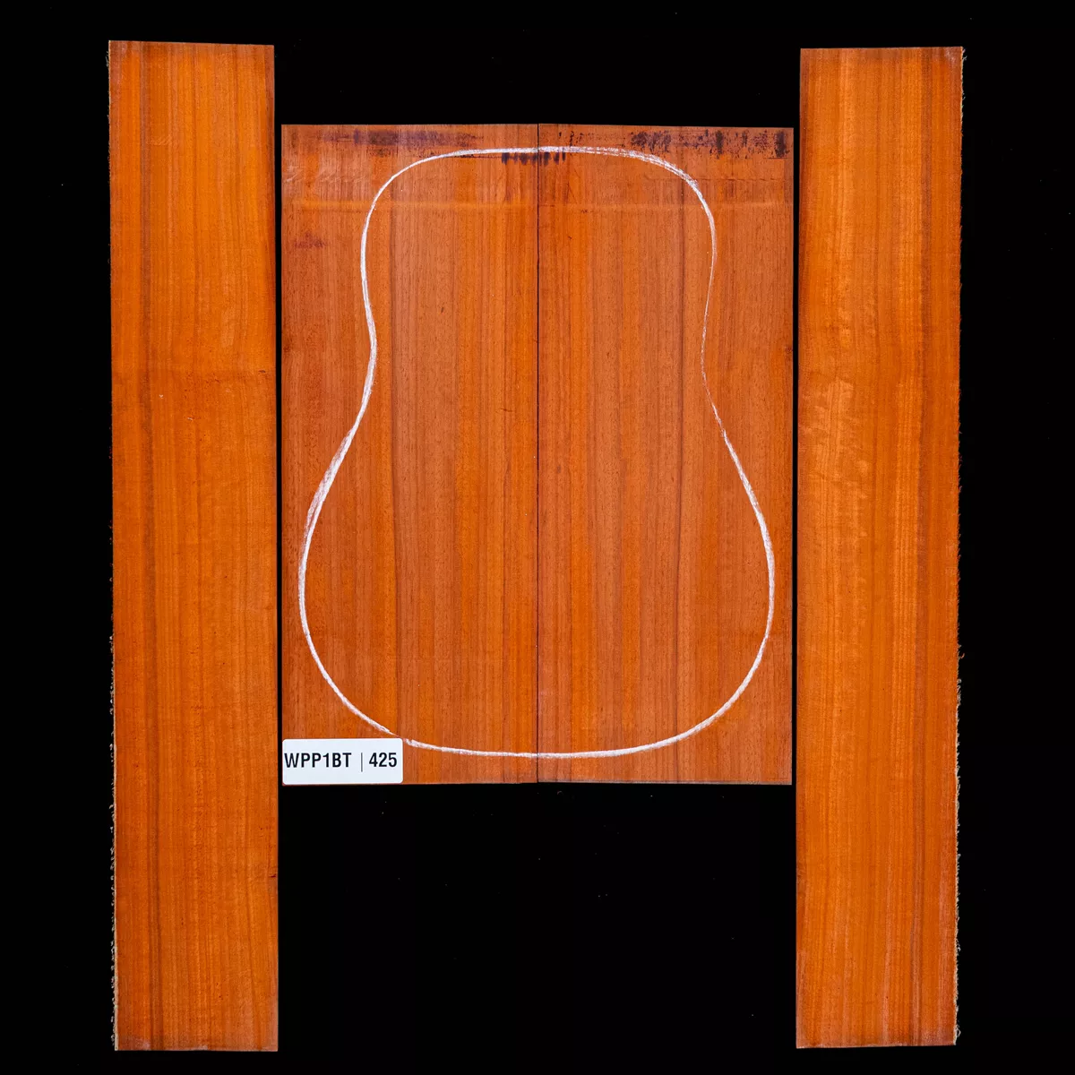 Ensemble dos et côté Padauk - 4,5 Ensemble dos et côté Padauk - 4,5