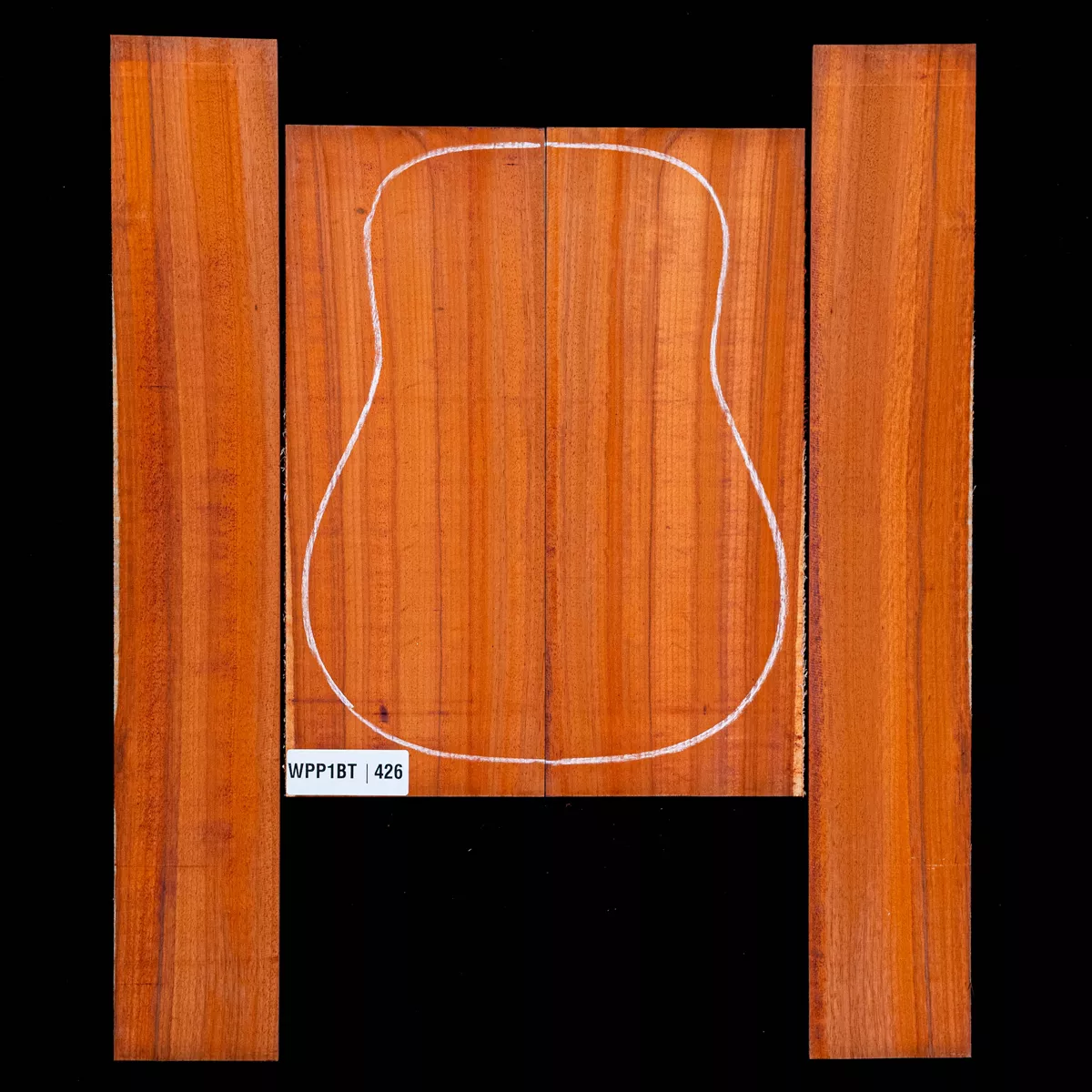 Ensemble dos et côté Padauk - 4,6 Ensemble dos et côté Padauk - 4,6