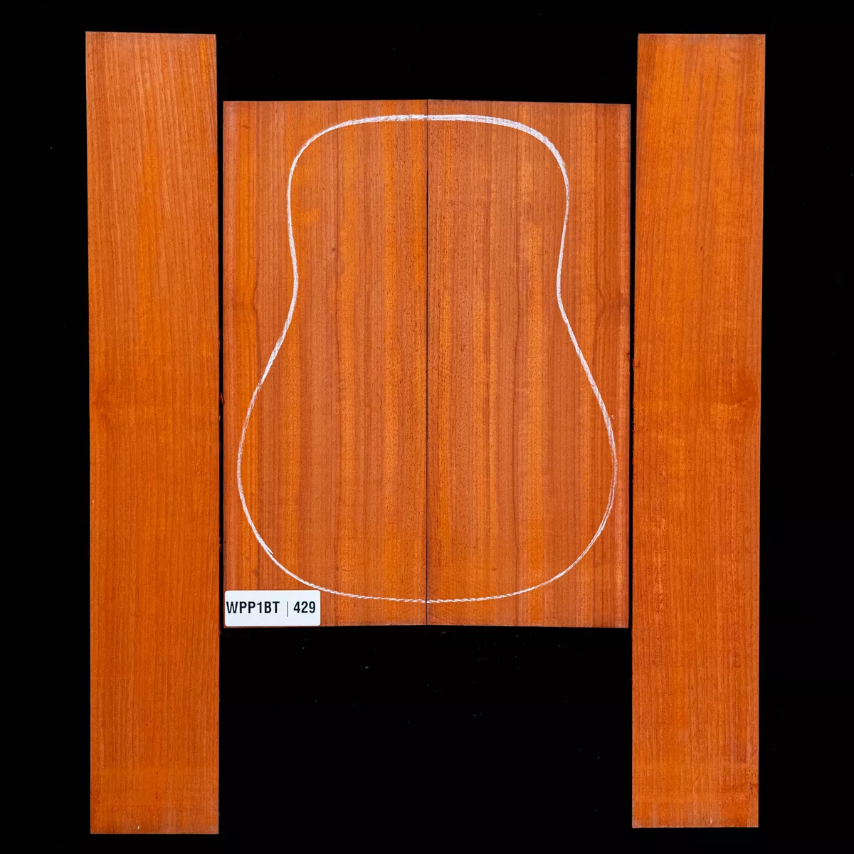 Ensemble dos et côté Padauk - 4,9 Ensemble dos et côté Padauk - 4,9
