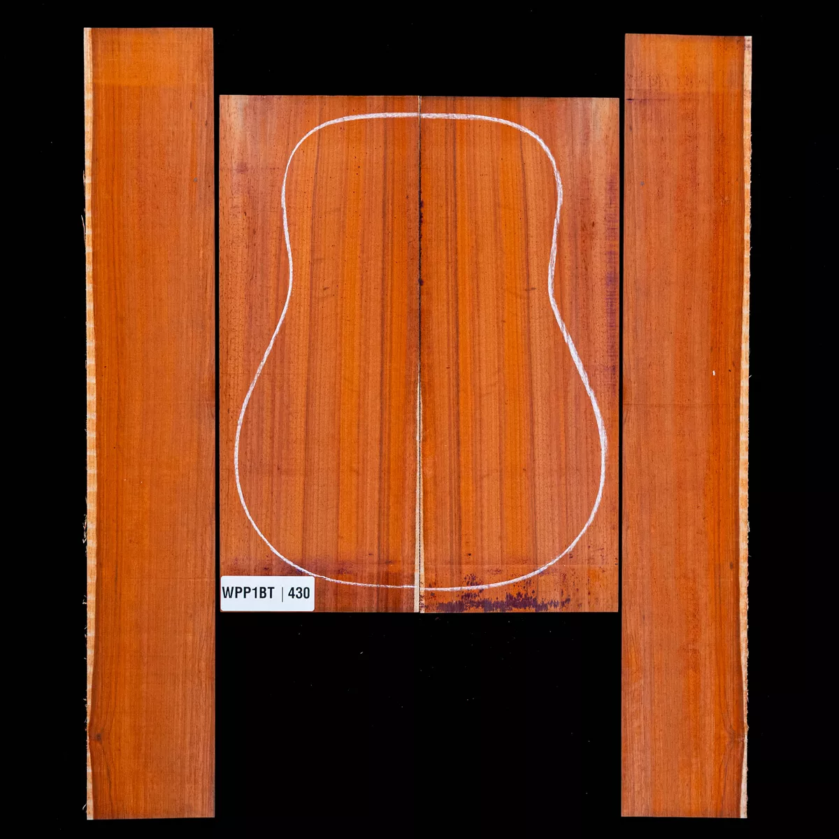 Ensemble dos et côté Padauk - 4,0 Ensemble dos et côté Padauk - 4,0