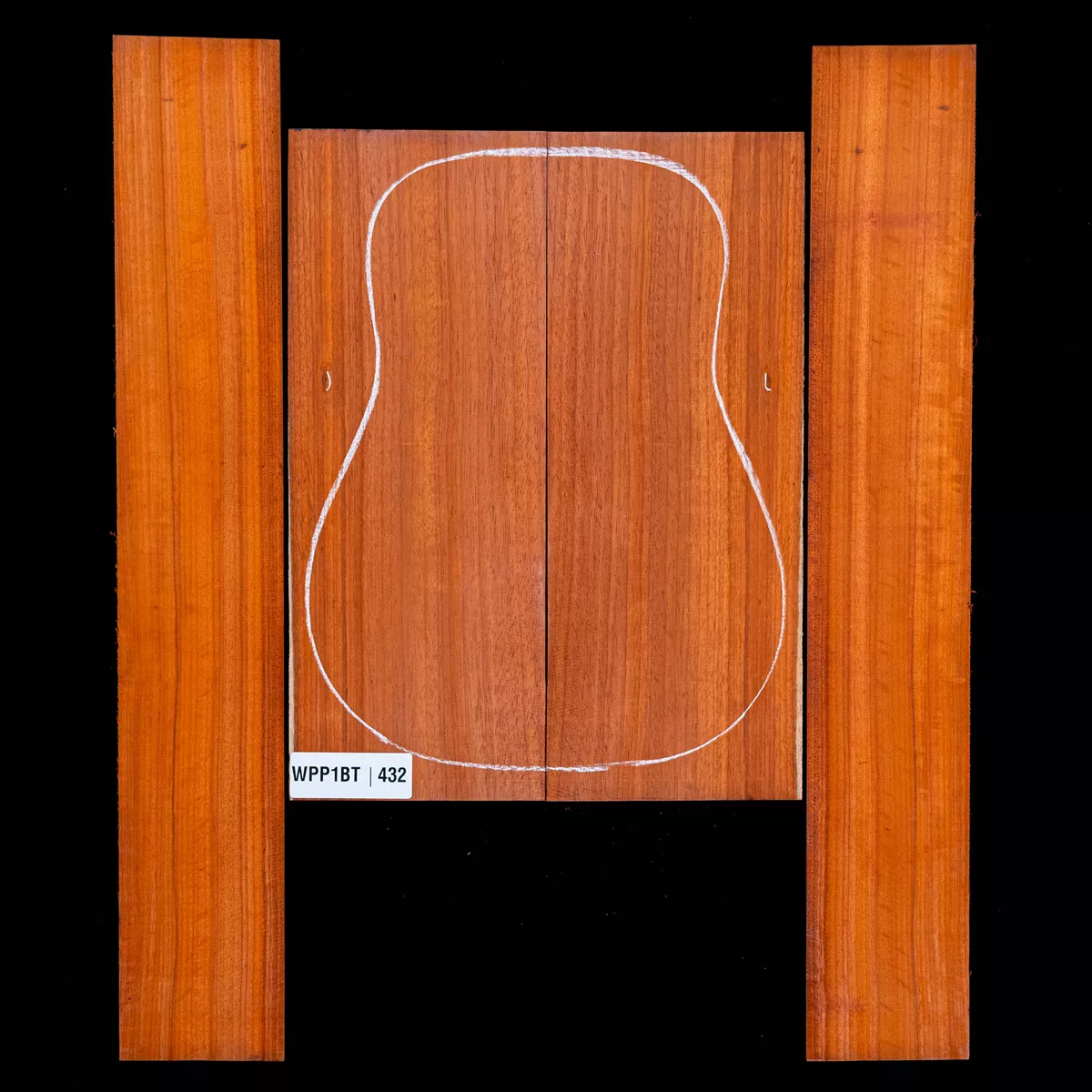 Ensemble dos et côté Padauk - 4,2 Ensemble dos et côté Padauk - 4,2