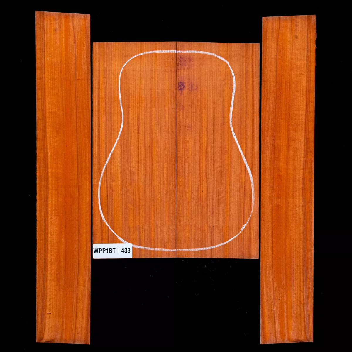 Ensemble dos et côté Padauk - 4,3 Ensemble dos et côté Padauk - 4,3