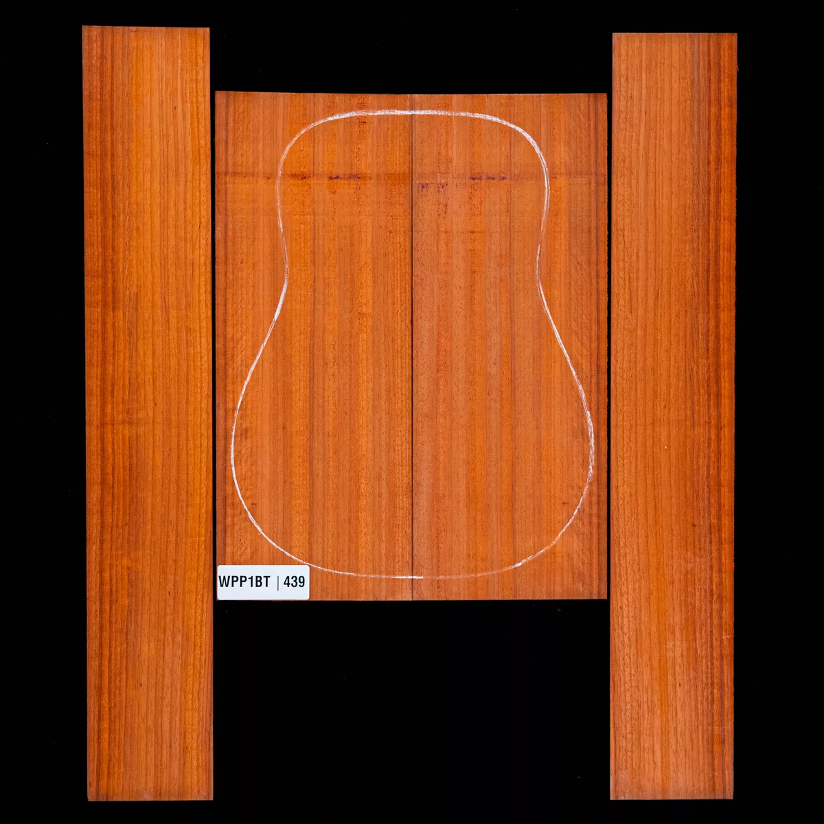 Ensemble dos et côté Padauk - 4,9 Ensemble dos et côté Padauk - 4,9