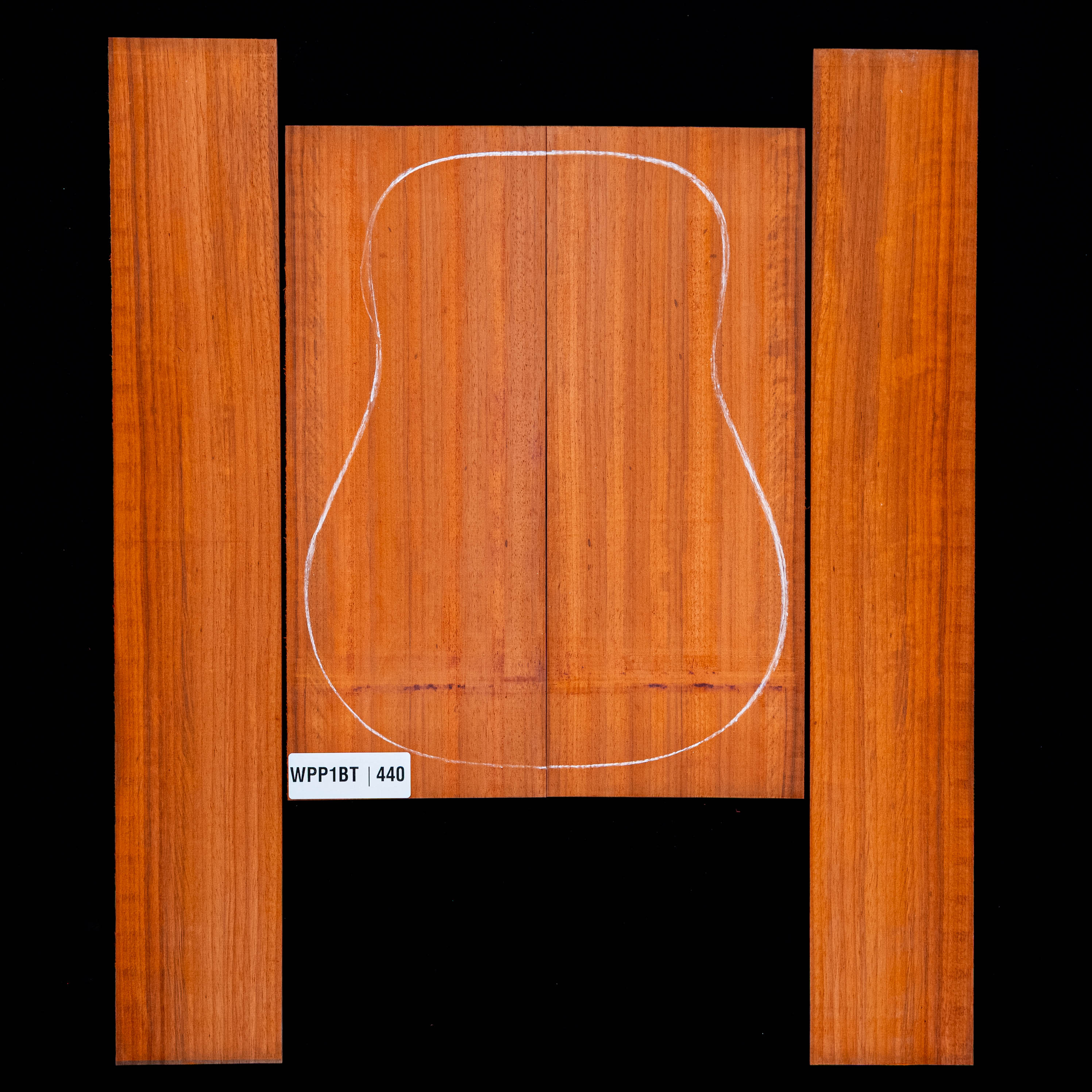 Dos Padauk + paire d’éclisses - 440