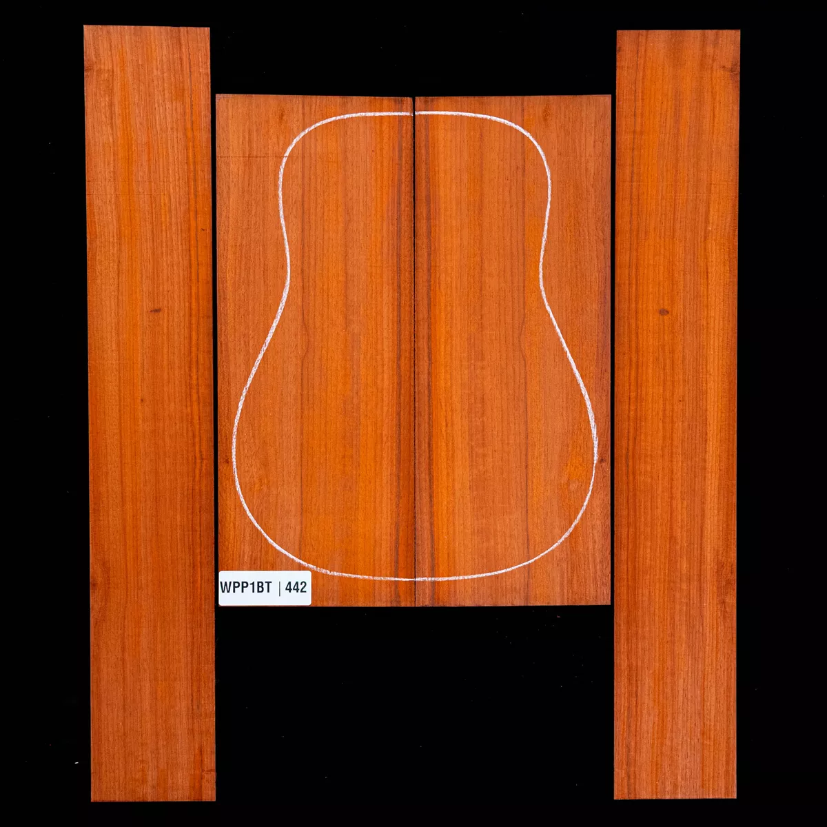 Ensemble dos et côté Padauk - 4,2 Ensemble dos et côté Padauk - 4,2