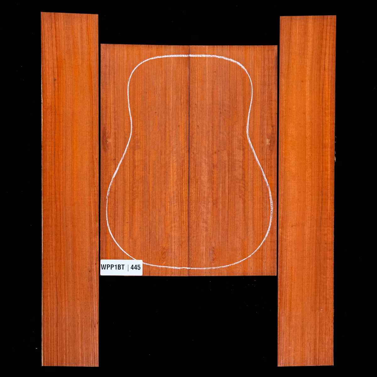 Ensemble dos et côté Padauk - 4,5 Ensemble dos et côté Padauk - 4,5