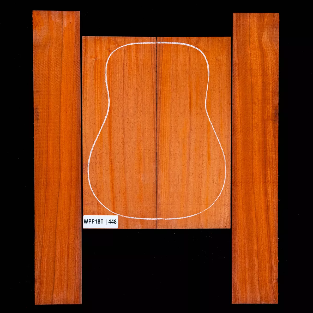 Ensemble dos et côté Padauk - 4,8 Ensemble dos et côté Padauk - 4,8