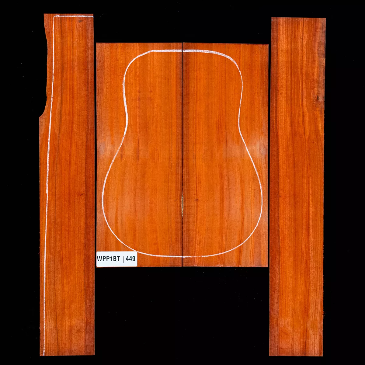 Ensemble dos et côté Padauk - 4,9 Ensemble dos et côté Padauk - 4,9