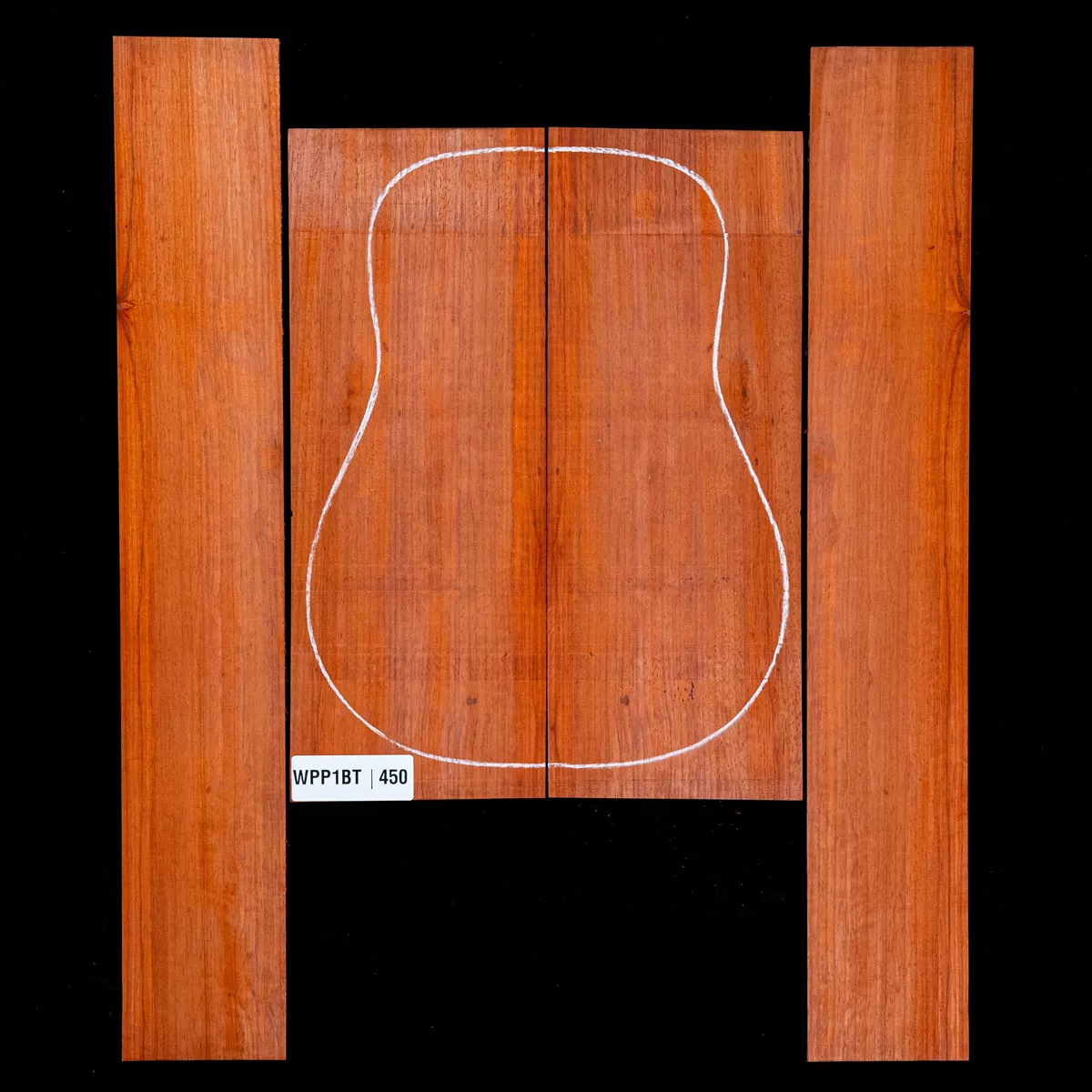 Ensemble dos et côté Padauk - 4,0 Ensemble dos et côté Padauk - 4,0