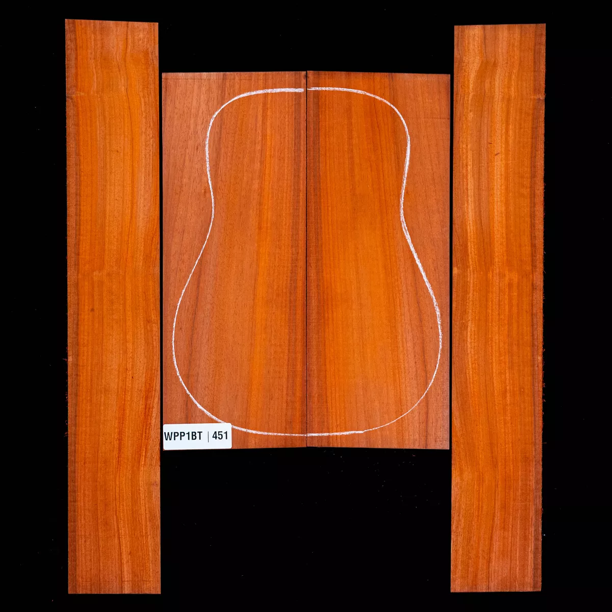 Ensemble dos et côté Padauk - 4,1 Ensemble dos et côté Padauk - 4,1