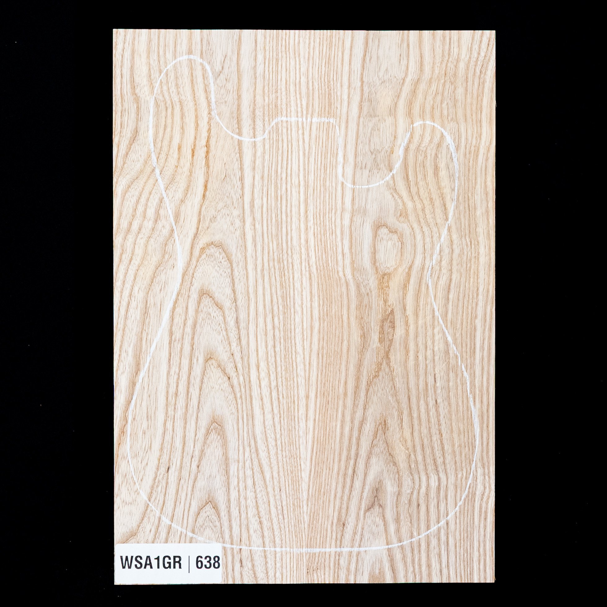 Swamp Ash vierge, 2 pièces (12 lb) - 638 Swamp Ash vierge, 2 pièces (12 lb) - 638