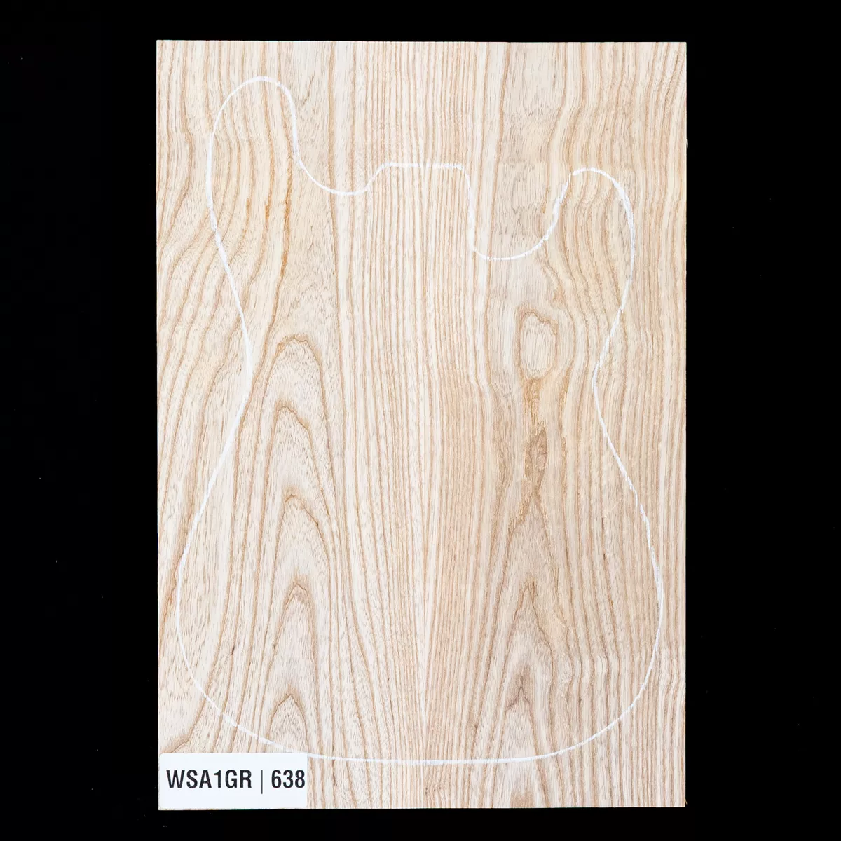 Swamp Ash vierge, 2 pièces (12 lb) - 638 Swamp Ash vierge, 2 pièces (12 lb) - 638