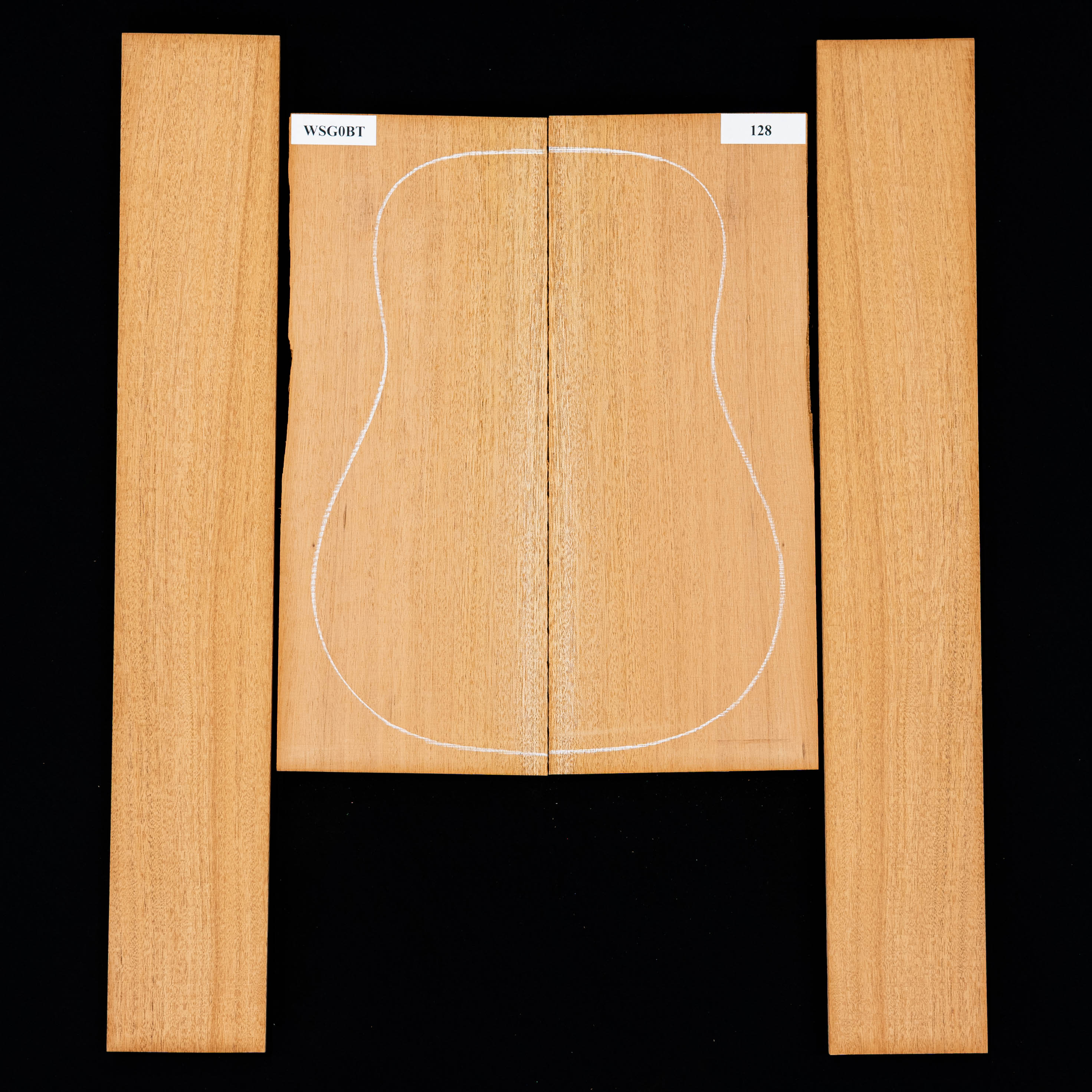 Honduran Acajou Dos + Côté - 128 Honduran Acajou Dos + Côté - 128