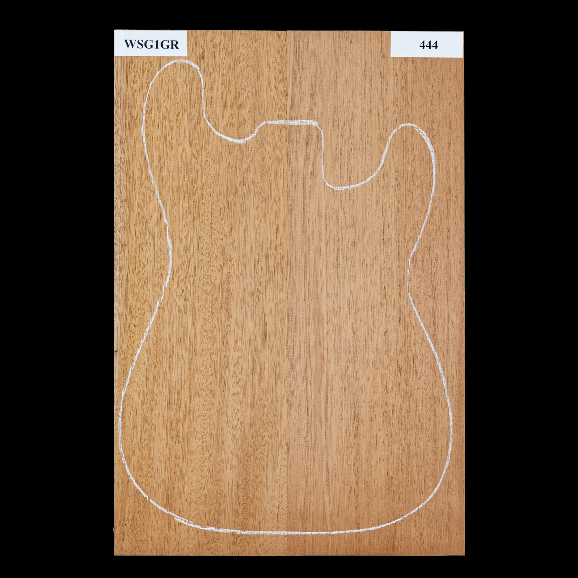 Plaque de corps en acajou du Honduras, 2 pièces (8,8 livres) - 444 Plaque de corps en acajou du Honduras, 2 pièces (8,8 livres) - 444