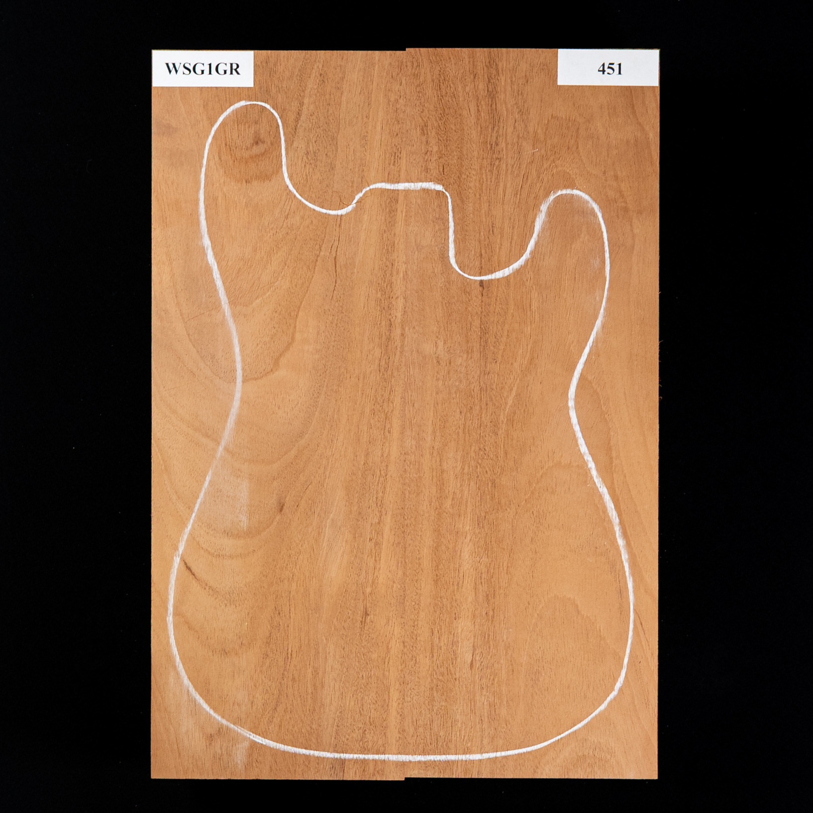 Plaque de corps en acajou du Honduras, 2 pièces (11 livres) - 451 Plaque de corps en acajou du Honduras, 2 pièces (11 livres) - 451