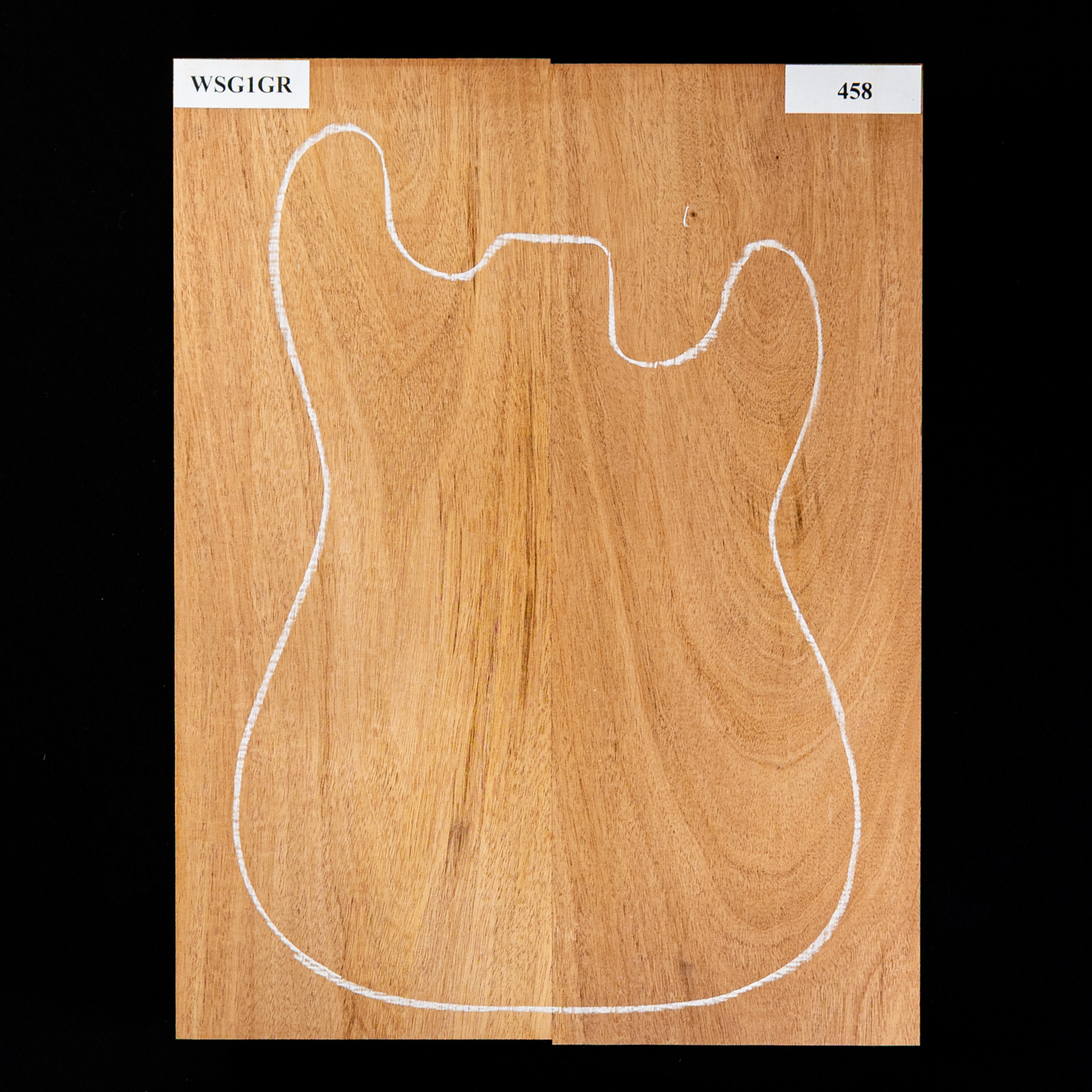 Plaque de corps en acajou du Honduras, 2 pièces (11,9 livres) - 458 Plaque de corps en acajou du Honduras, 2 pièces (11,9 livres) - 458