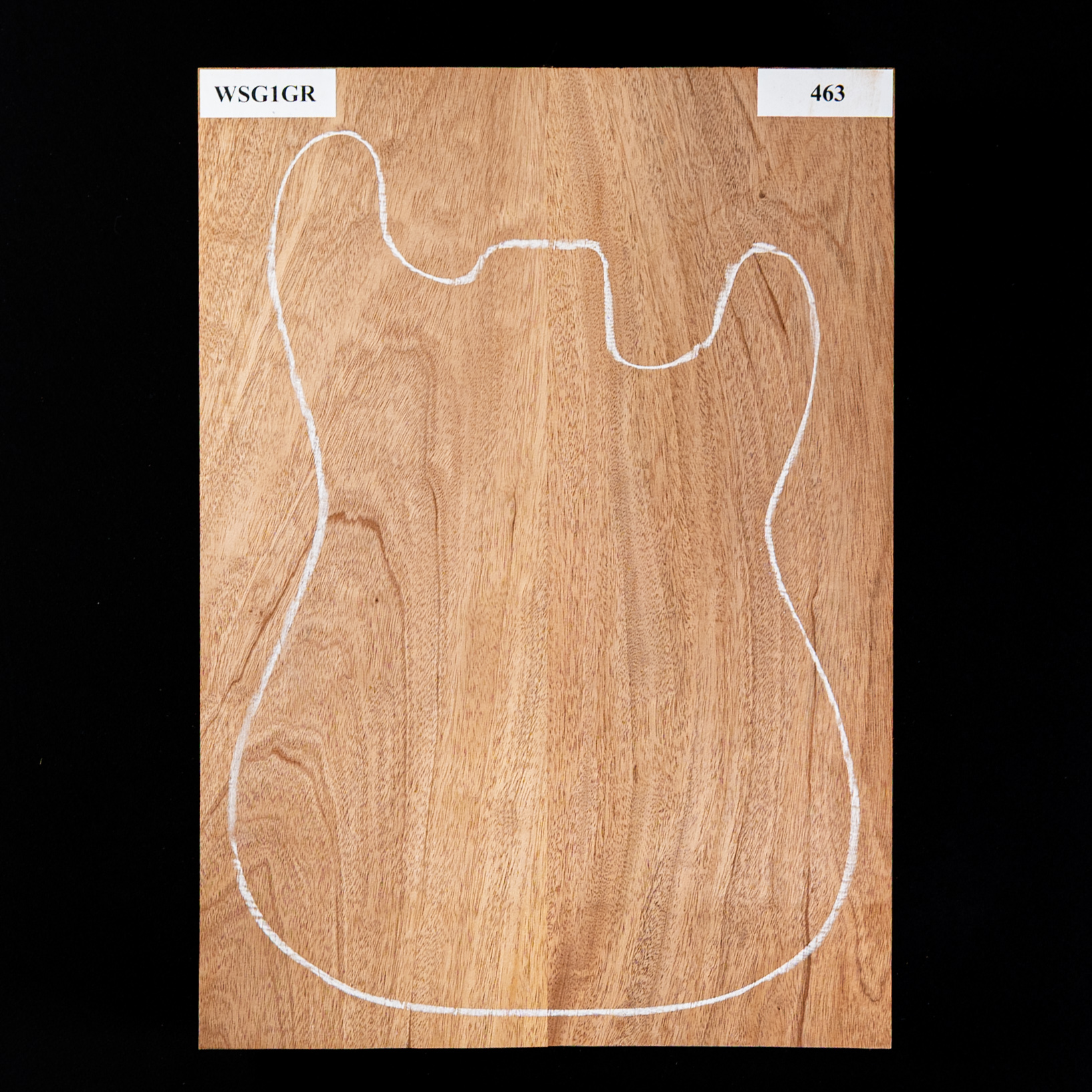 Plaque de corps en acajou du Honduras, 2 pièces (11,1 livres) - 463 Plaque de corps en acajou du Honduras, 2 pièces (11,1 livres) - 463