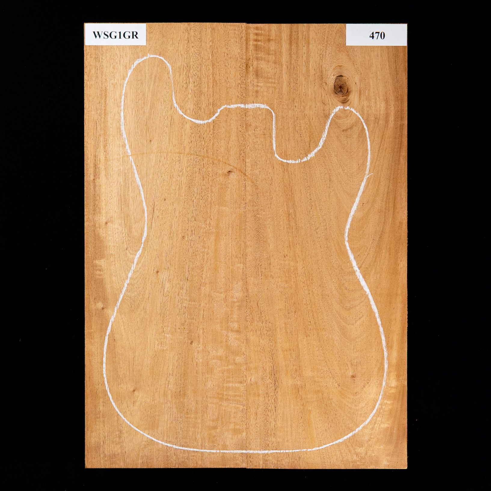 Plaque de corps en acajou du Honduras, 2 pièces (10,6 livres) - 470 Plaque de corps en acajou du Honduras, 2 pièces (10,6 livres) - 470