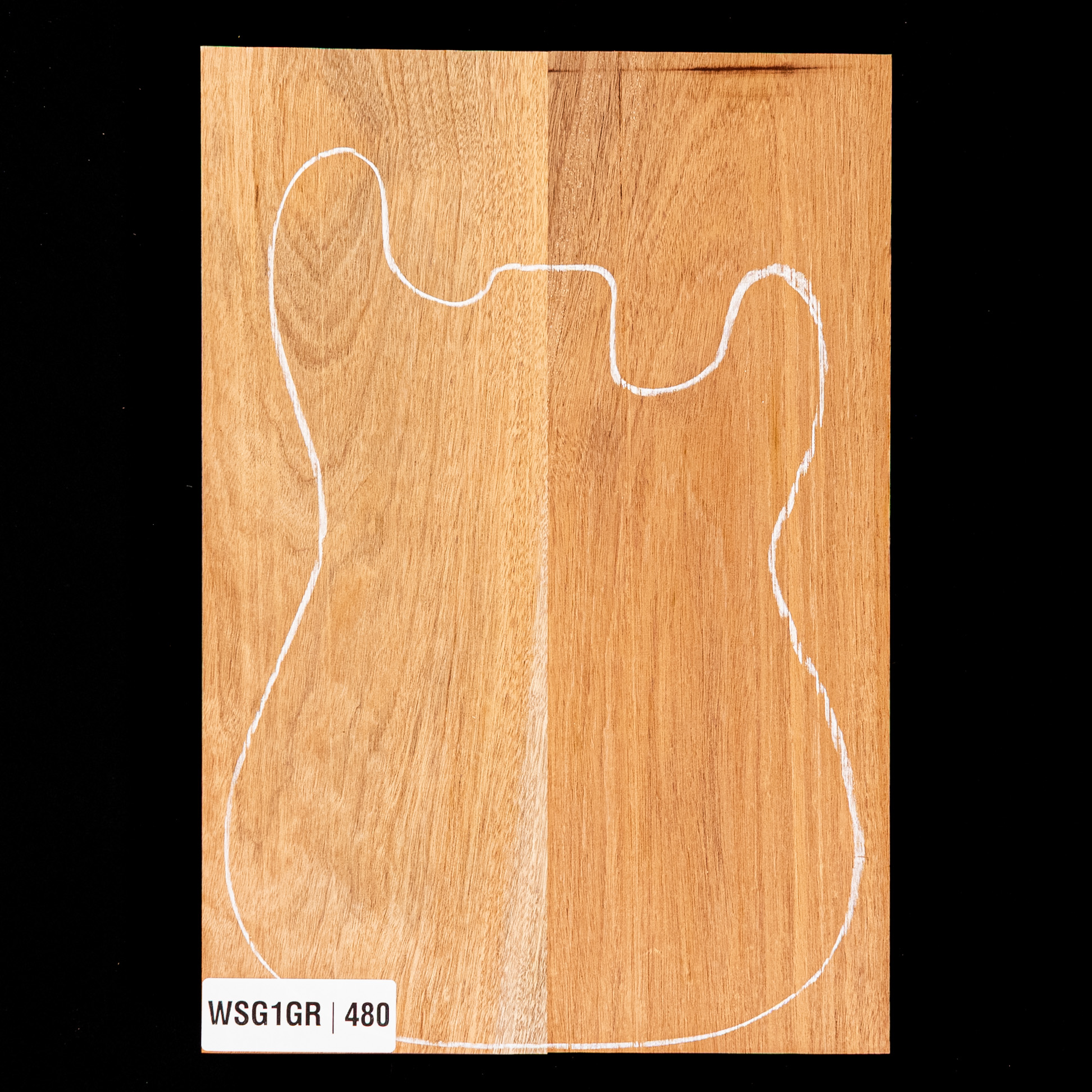 Plaque de corps en acajou du Honduras, 2 pièces (10,6 livres) - 480 Plaque de corps en acajou du Honduras, 2 pièces (10,6 livres) - 480