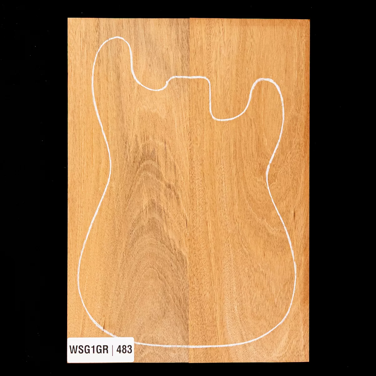 Plaque de corps en acajou du Honduras, 2 pièces (11 livres) - 483 Plaque de corps en acajou du Honduras, 2 pièces (11 livres) - 483