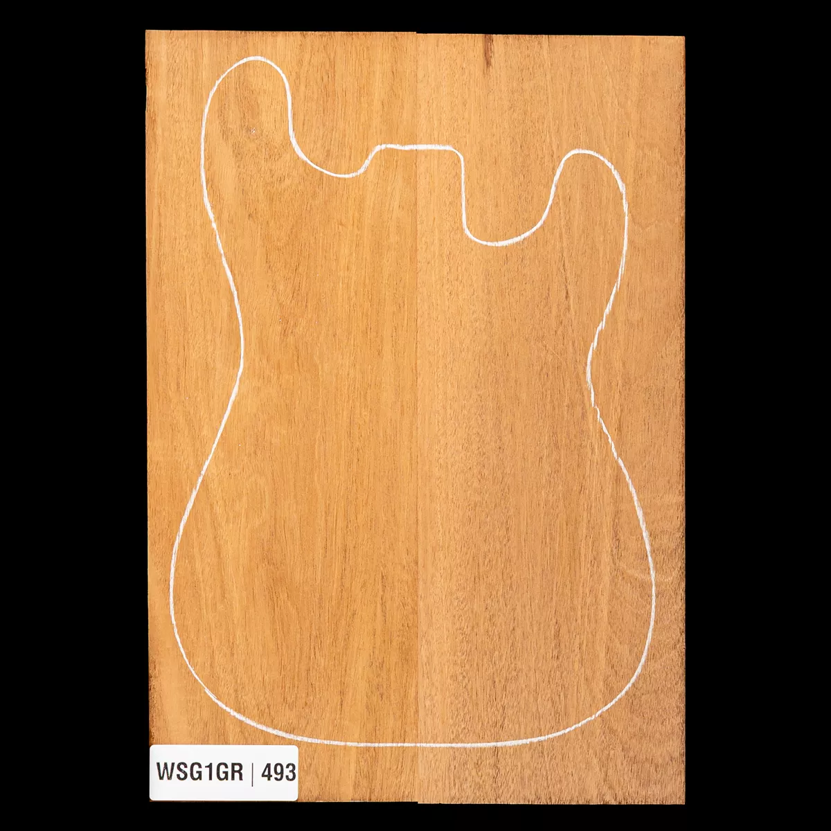 Plaque de corps en acajou du Honduras, 2 pièces (9,9 livres) - 493 Plaque de corps en acajou du Honduras, 2 pièces (9,9 livres) - 493