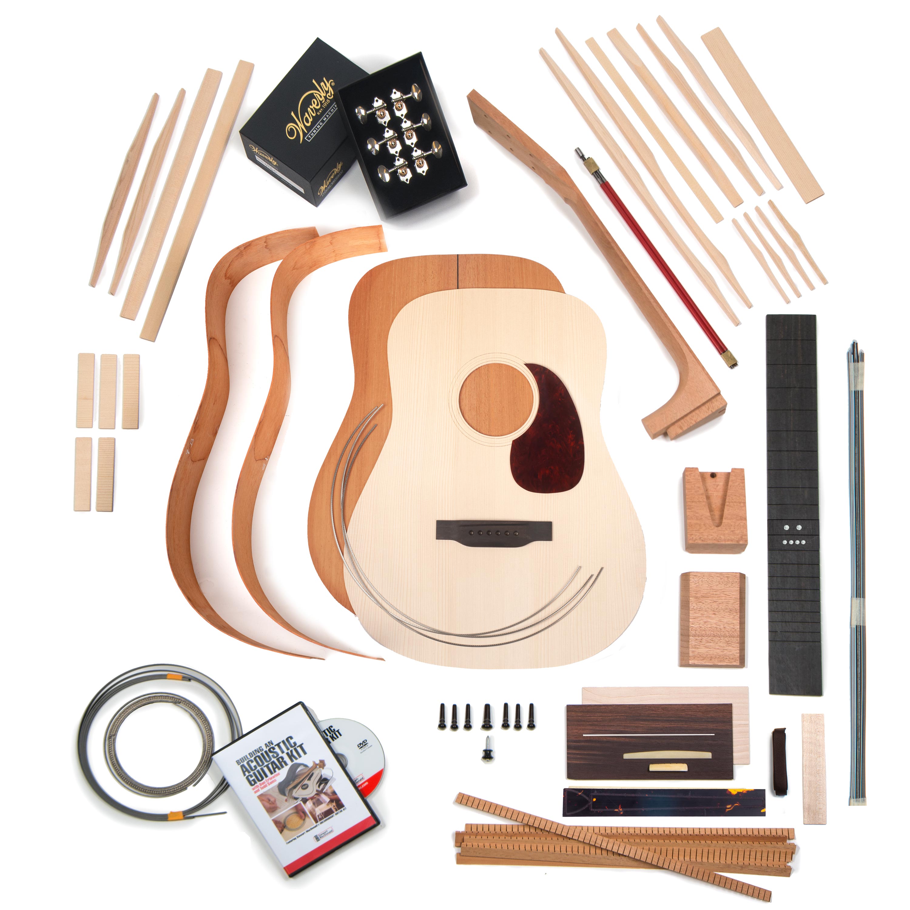 1937 guitare en kit acoustique Dread-18 d’avant-guerre - 096