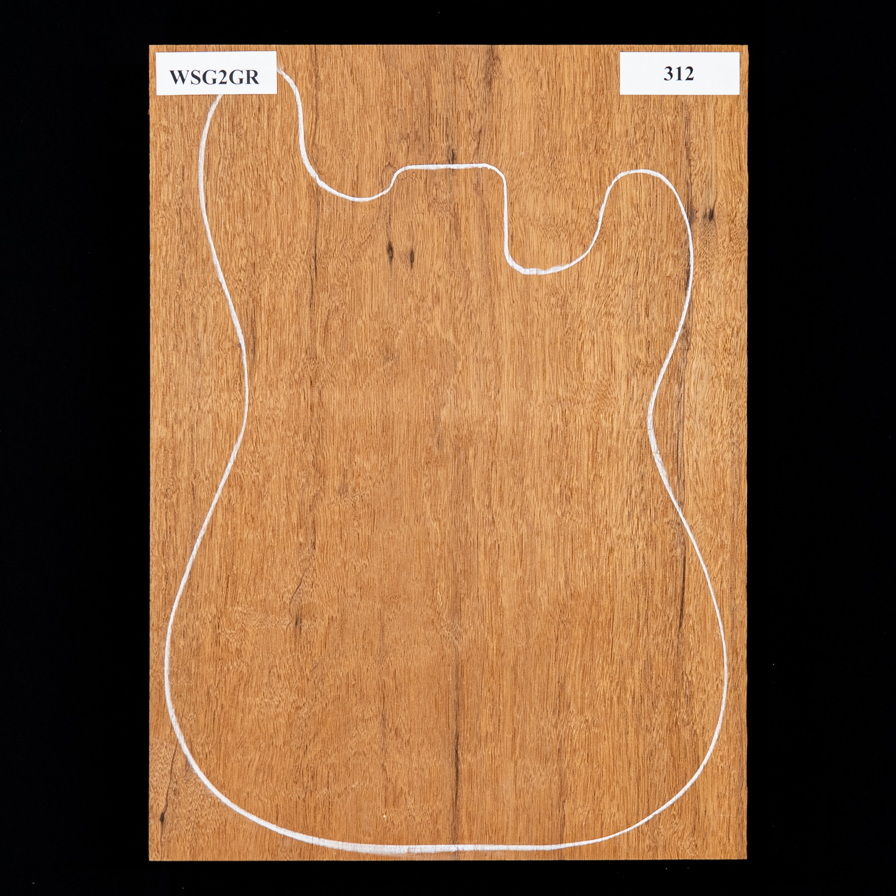 Plaque de corps en acajou du Honduras, 1 pièce (10,5 livres) - 312 Plaque de corps en acajou du Honduras, 1 pièce (10,5 livres) - 312