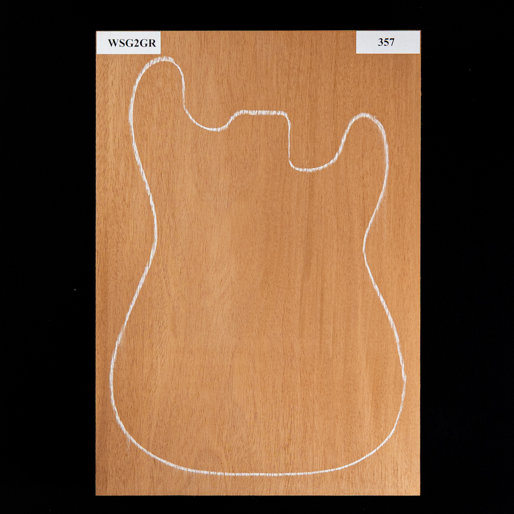 Plaque de corps en acajou du Honduras, 1 pièce (11,2 livres) - 357 Plaque de corps en acajou du Honduras, 1 pièce (11,2 livres) - 357