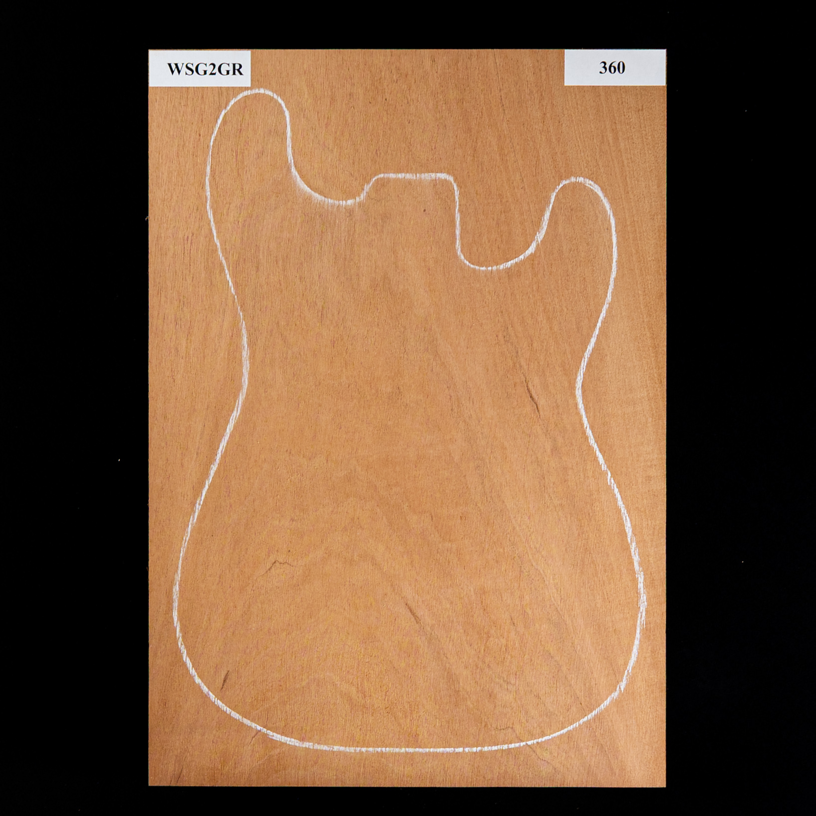 Plaque de corps en acajou du Honduras, 1 pièce (11,5 livres) - 360 Plaque de corps en acajou du Honduras, 1 pièce (11,5 livres) - 360