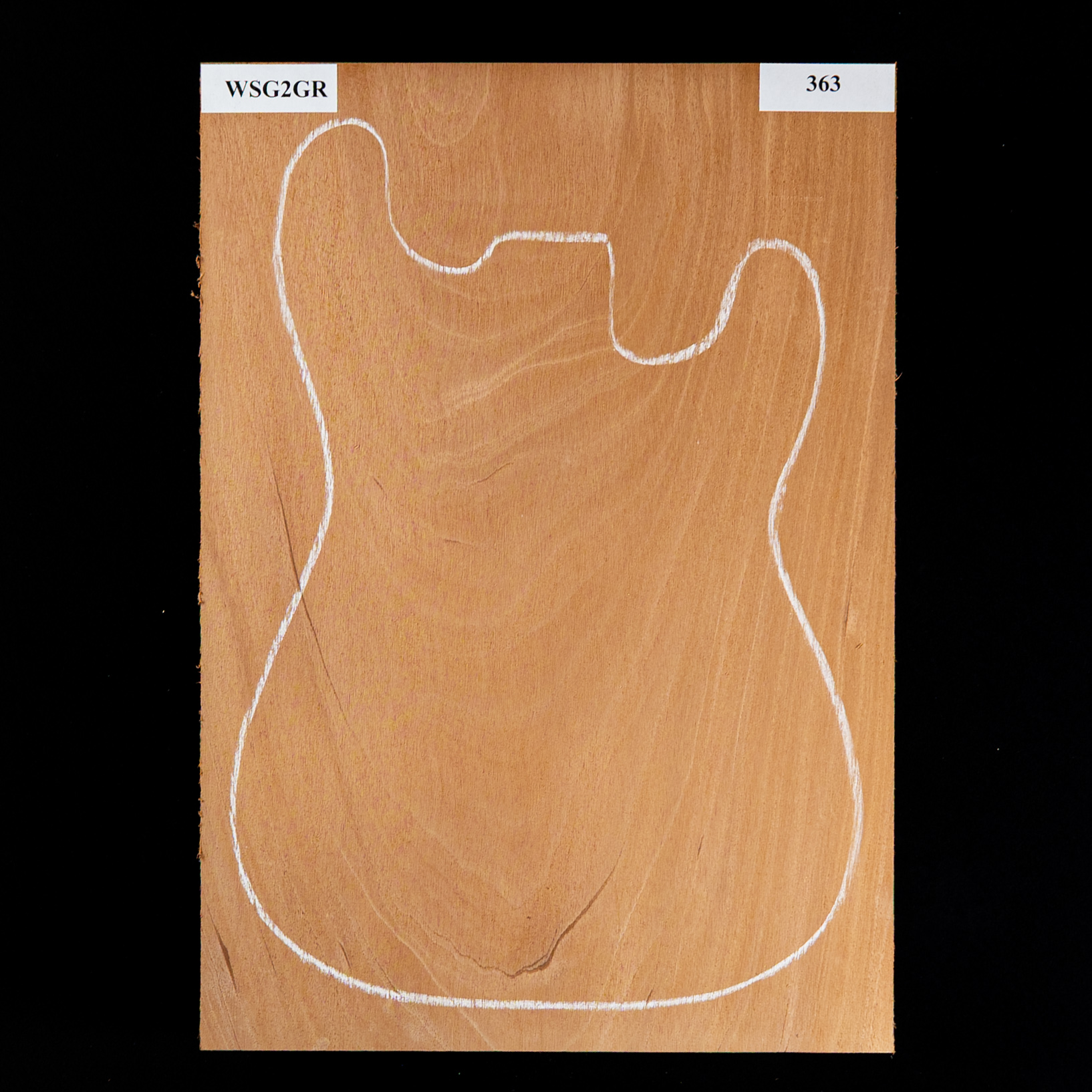 Plaque de corps en acajou du Honduras, 1 pièce (11,4 livres) - 363 Plaque de corps en acajou du Honduras, 1 pièce (11,4 livres) - 363