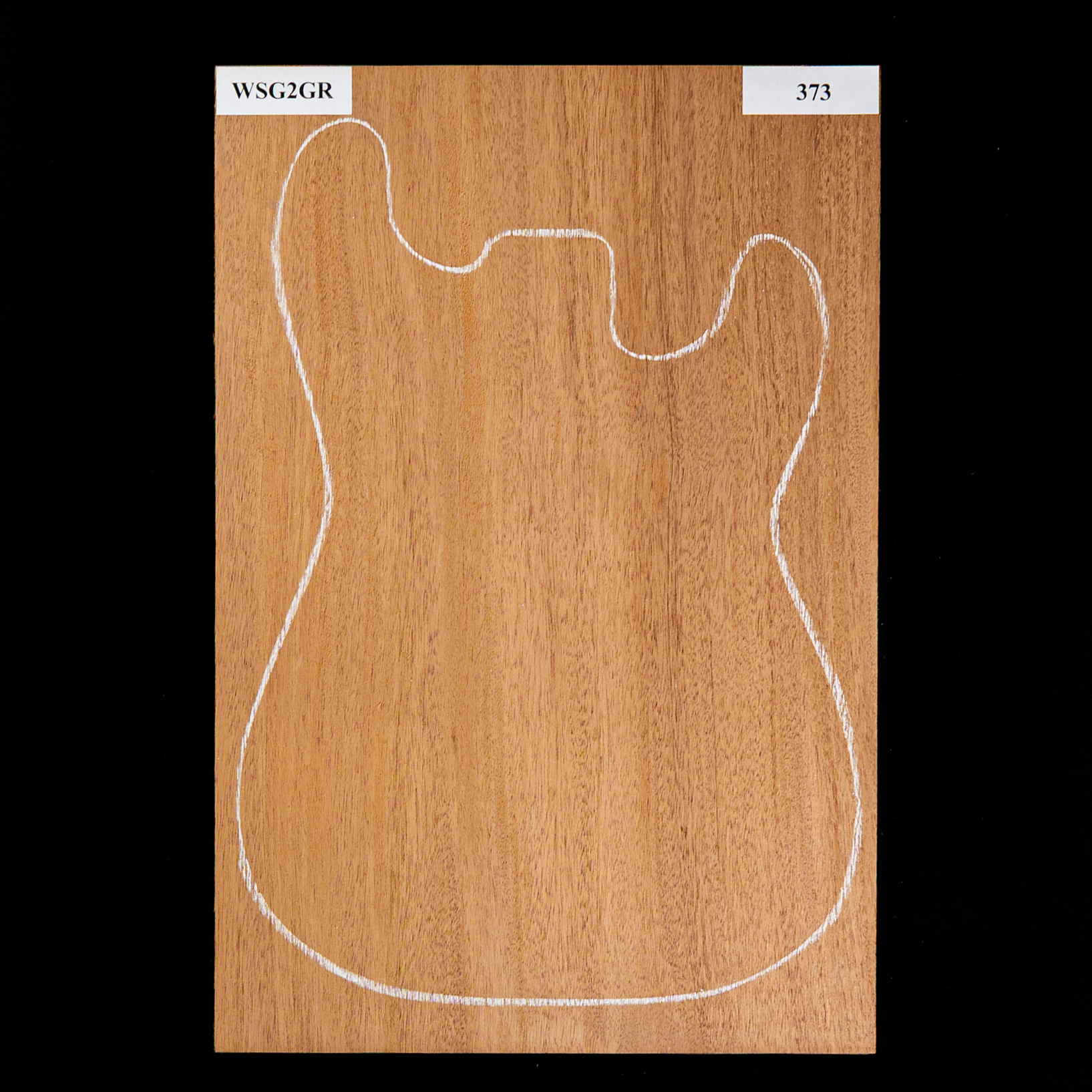 Plaque de corps en acajou du Honduras, 1 pièce (12,6 livres) - 373 Plaque de corps en acajou du Honduras, 1 pièce (12,6 livres) - 373