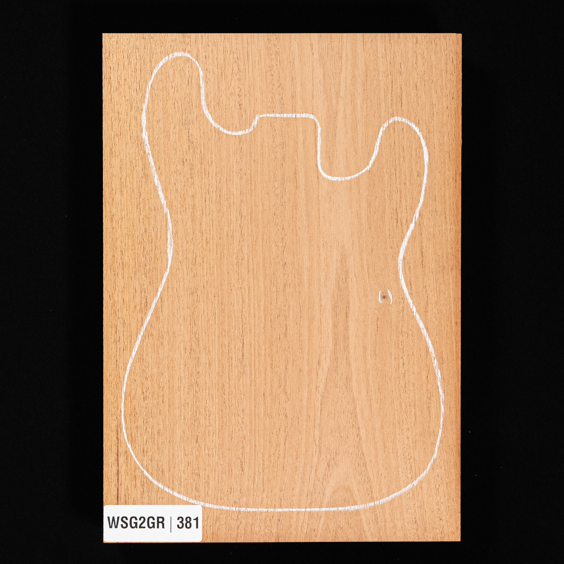 Plaque de corps en acajou du Honduras, 1 pièce (11,4 livres) - 381 Plaque de corps en acajou du Honduras, 1 pièce (11,4 livres) - 381