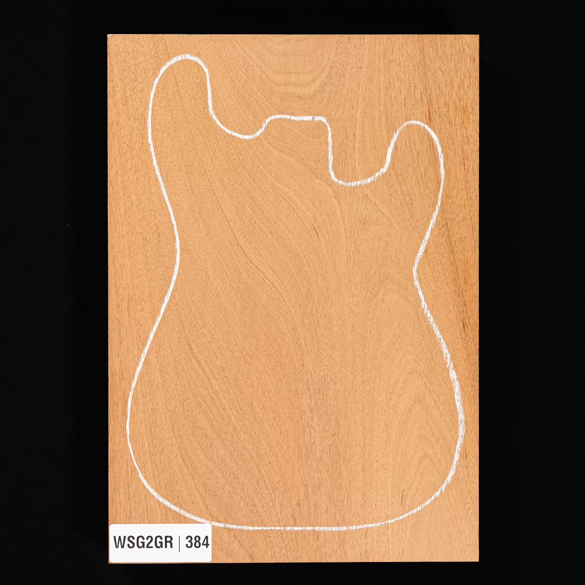 Plaque de corps en acajou du Honduras, 1 pièce (11,1 livres) - 384 Plaque de corps en acajou du Honduras, 1 pièce (11,1 livres) - 384